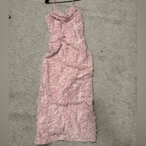 funky feathery bridesmaids dress nwt!!